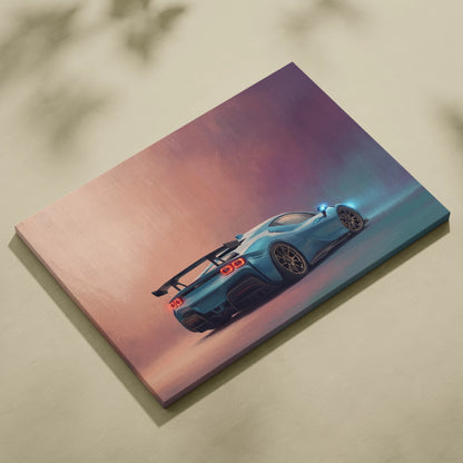 Ferrari F8 Tributo Inspired Automotive Wall Art - Luxury Supercar Canvas Print