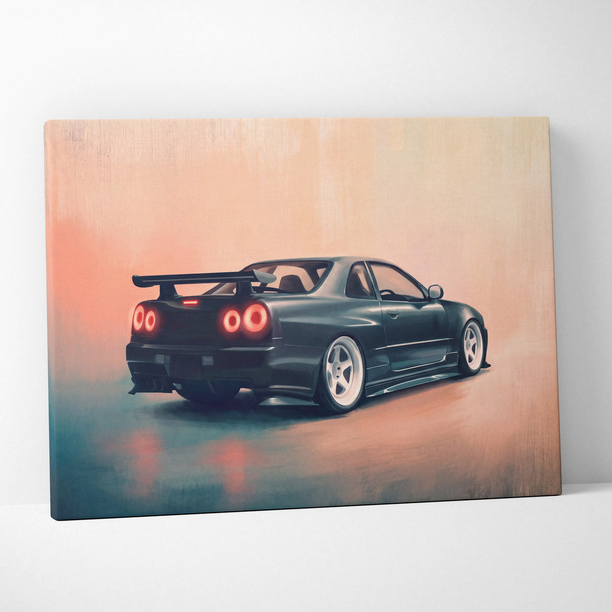 Nissan Skyline GT-R Inspired Canvas Art - JDM Performance Vehicle Wall Decor and Display