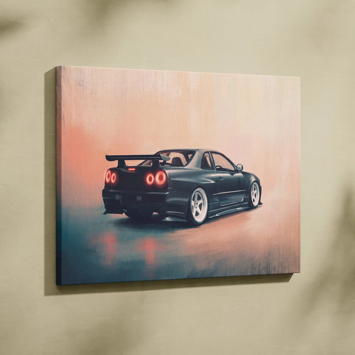 Nissan Skyline GT-R Inspired Canvas Art - JDM Performance Vehicle Wall Decor and Display