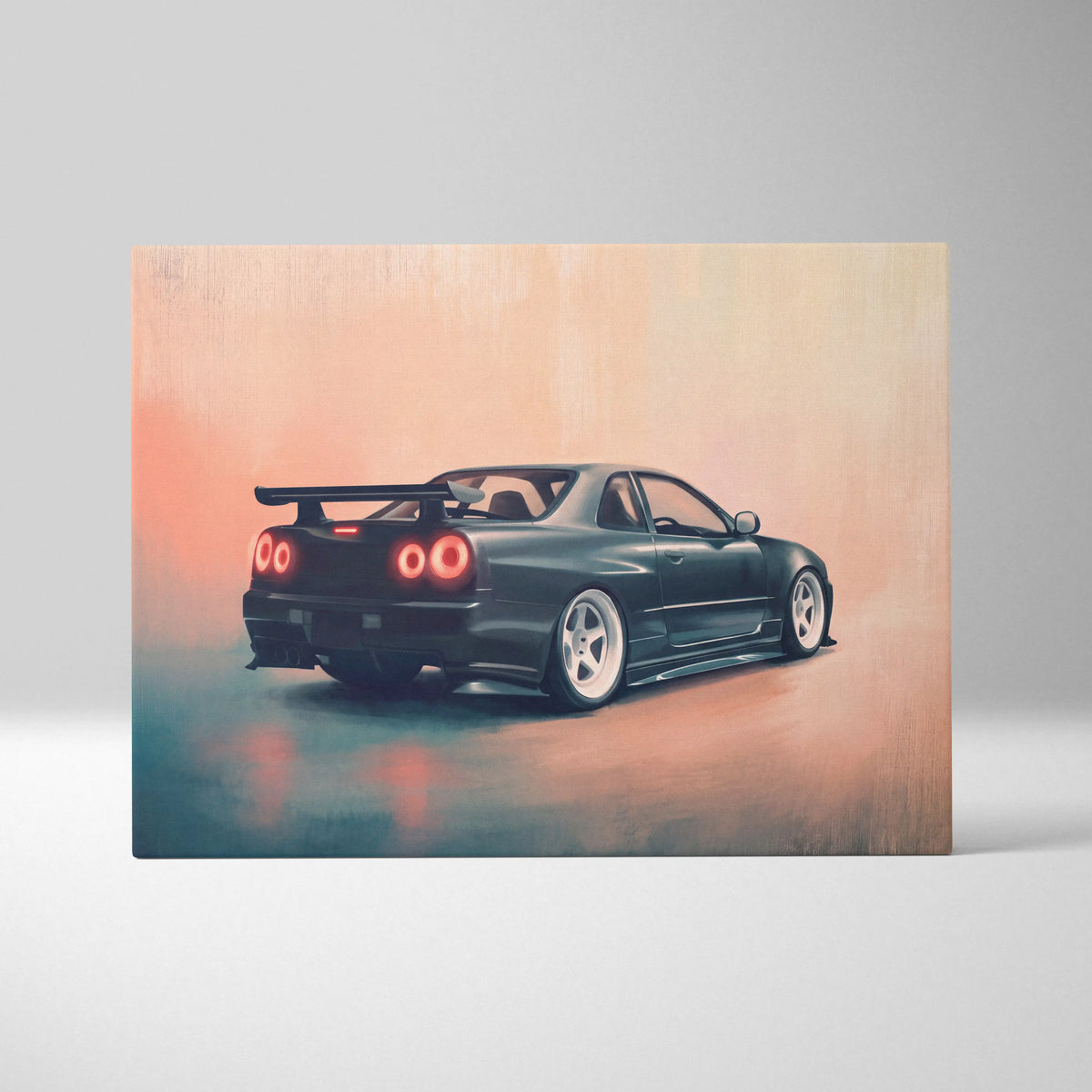 Nissan Skyline GT-R Inspired Canvas Art - JDM Performance Vehicle Wall Decor and Display
