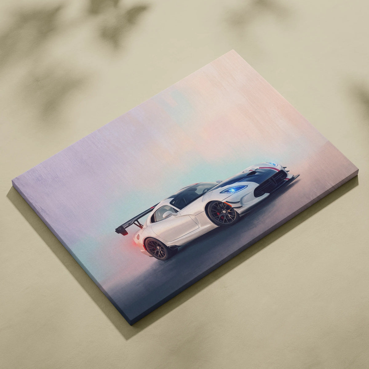 Dodge Viper SRT Inspired Automotive Wall Art - American Muscle Car Canvas Print