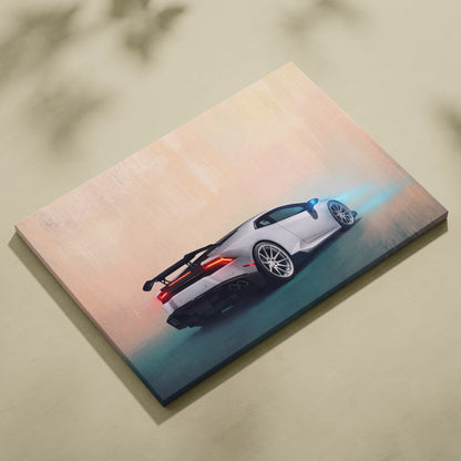 Lamborghini Huracán Inspired Supercar Canvas Art - Custom Car Wall Art Print