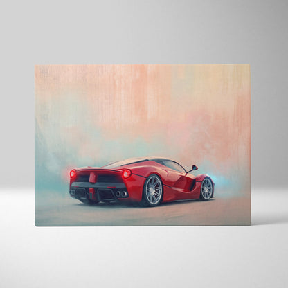 Ferrari LaFerrari Inspired Automotive Wall Art - Luxury Supercar Canvas Print