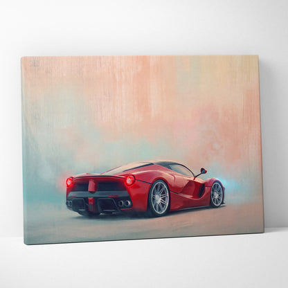 Ferrari LaFerrari Inspired Automotive Wall Art - Luxury Supercar Canvas Print