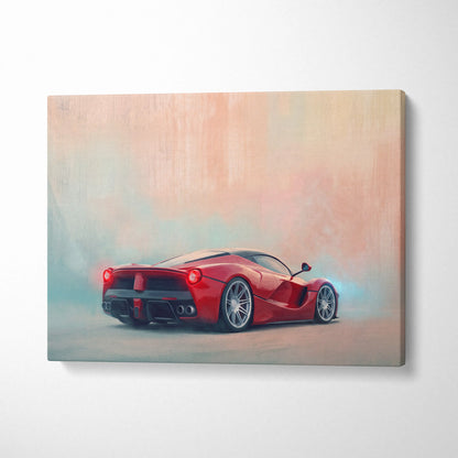 Ferrari LaFerrari Inspired Automotive Wall Art - Luxury Supercar Canvas Print