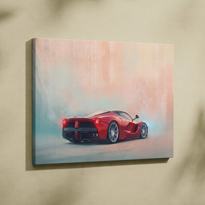 Ferrari LaFerrari Inspired Automotive Wall Art - Luxury Supercar Canvas Print