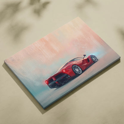 Ferrari LaFerrari Inspired Automotive Wall Art - Luxury Supercar Canvas Print