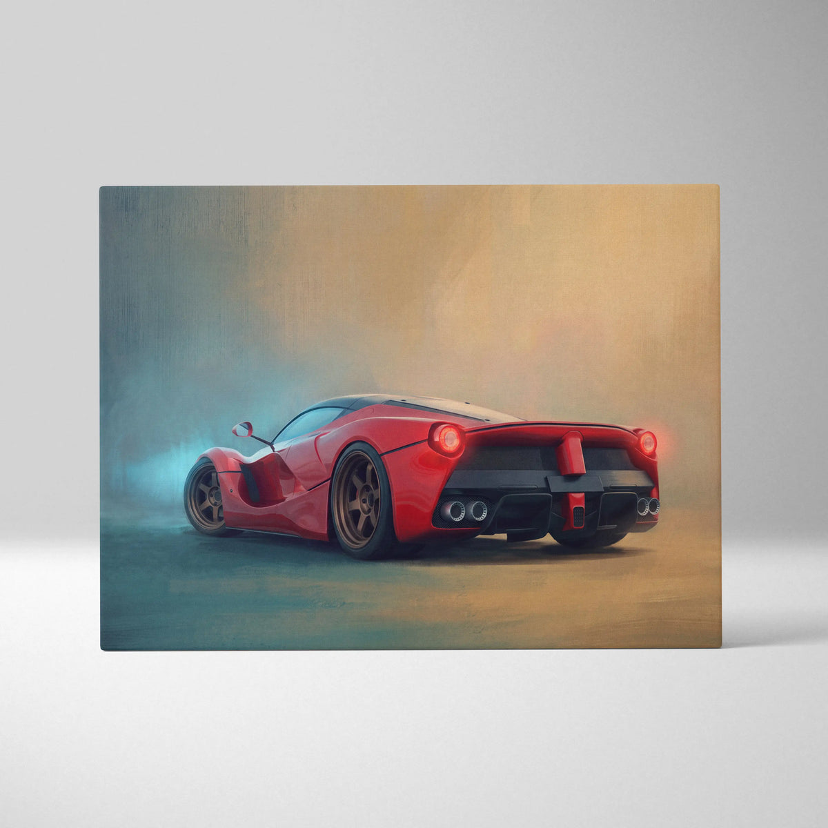 Ferrari LaFerrari Inspired Car Wall Art - Track Edition Canvas Painting Print
