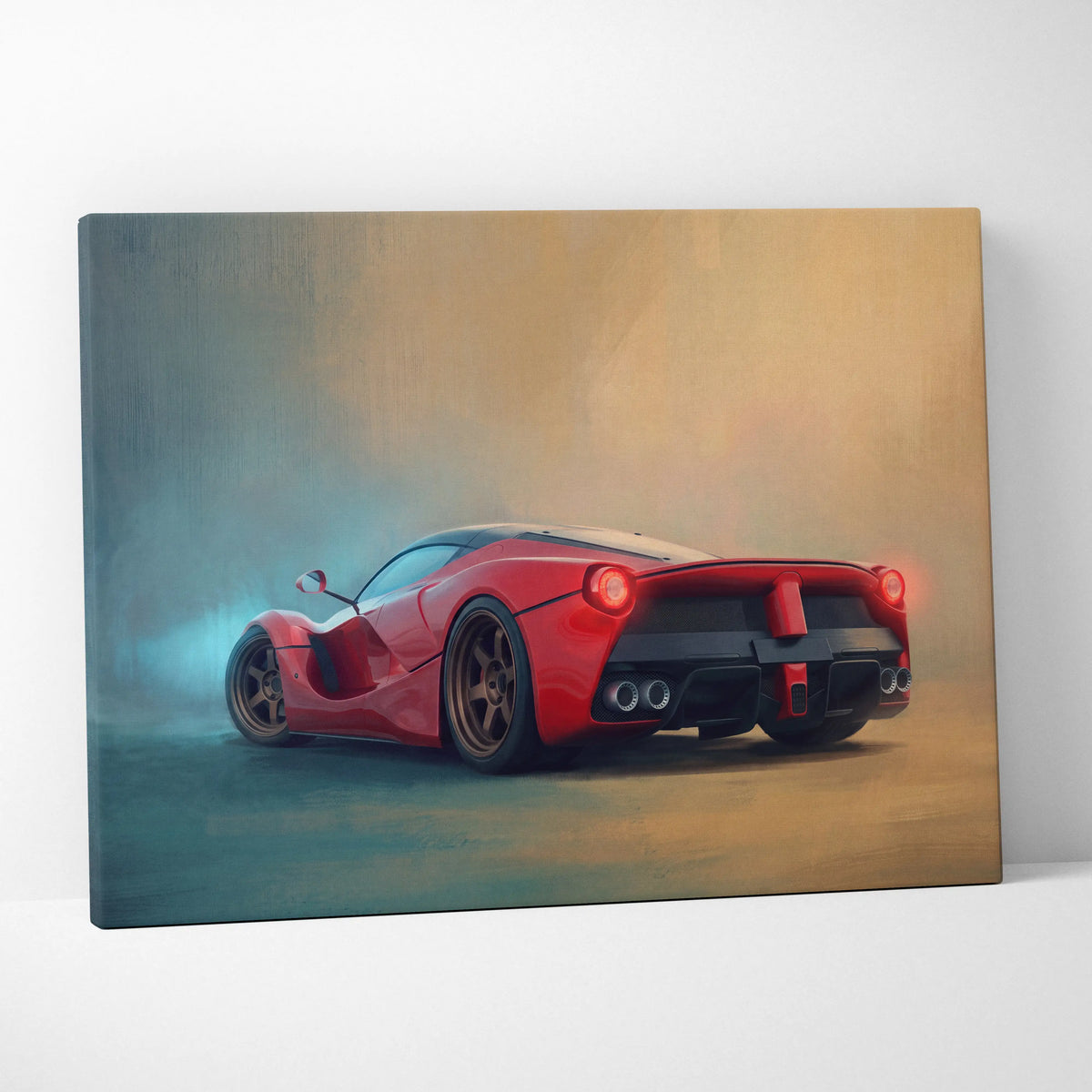 Ferrari LaFerrari Inspired Car Wall Art - Track Edition Canvas Painting Print