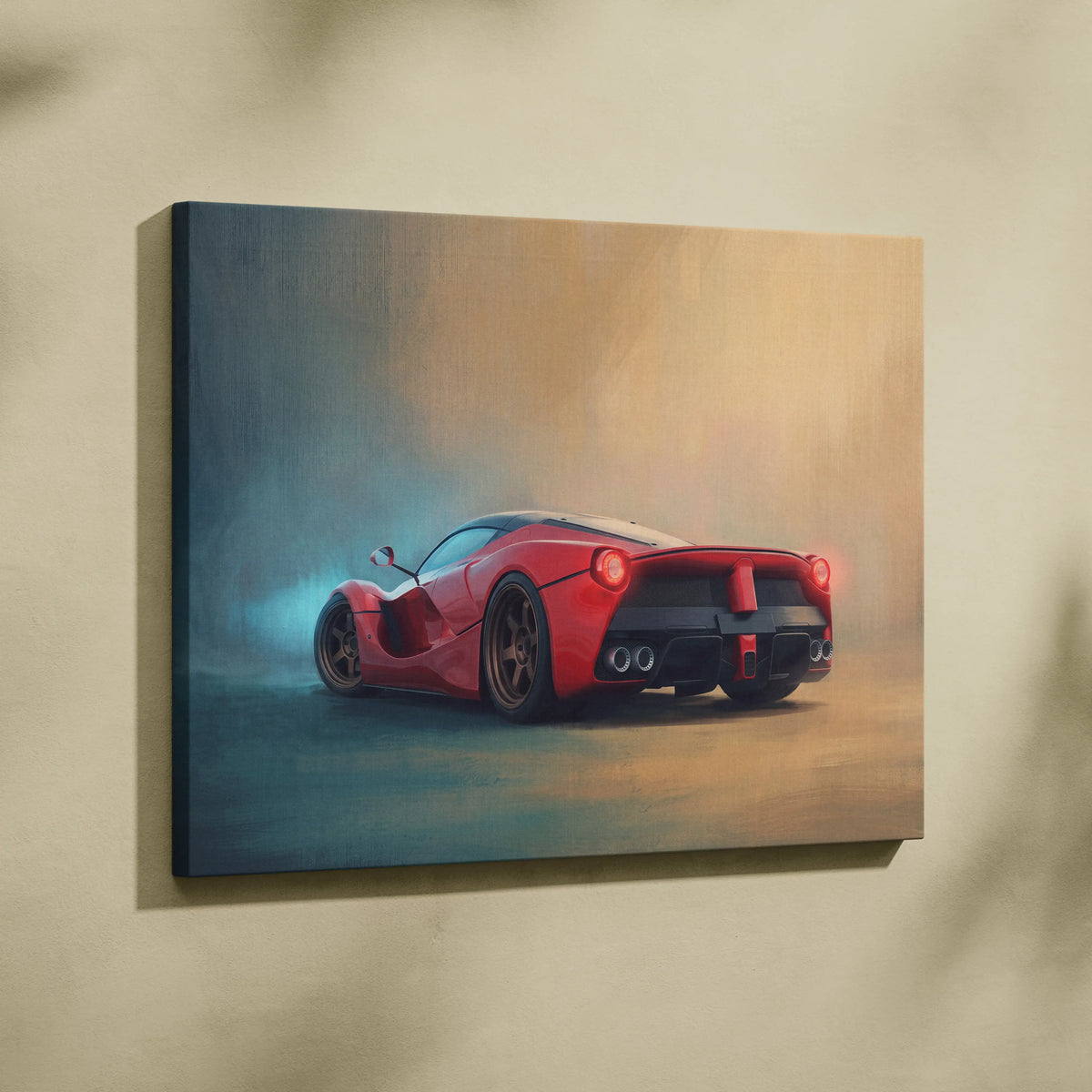 Ferrari LaFerrari Inspired Car Wall Art - Track Edition Canvas Painting Print