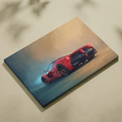 Ferrari LaFerrari Inspired Car Wall Art - Track Edition Canvas Painting Print
