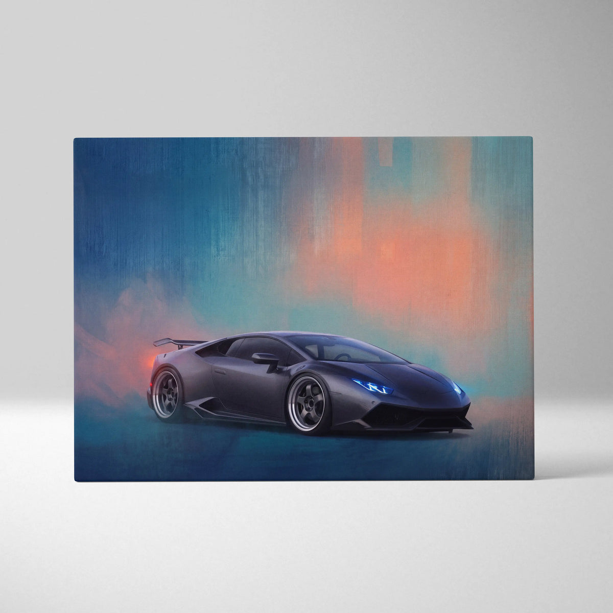 Lamborghini Huracán Inspired Supercar Canvas Art - Custom Car Wall Art Print