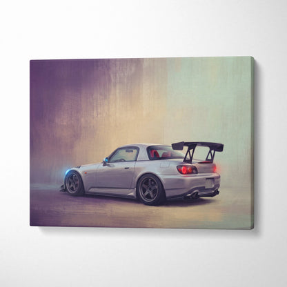 Honda S2000 Inspired Car Wall Art - Widebody Roadster Vehicle Canvas Print