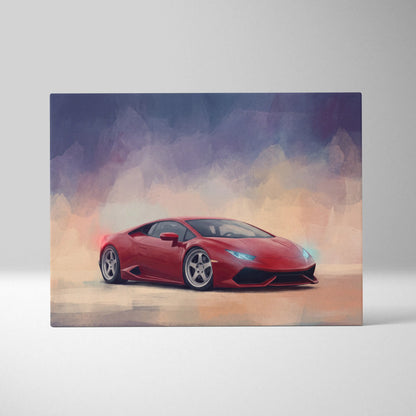 Lamborghini Huracán Inspired Canvas Art - Premium Automotive Wall Decor