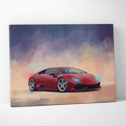 Lamborghini Huracán Inspired Canvas Art - Premium Automotive Wall Decor