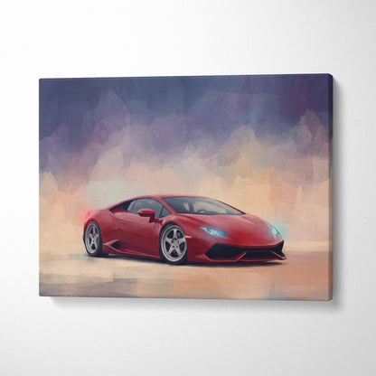 Lamborghini Huracán Inspired Canvas Art - Premium Automotive Wall Decor