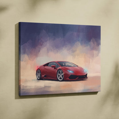 Lamborghini Huracán Inspired Canvas Art - Premium Automotive Wall Decor