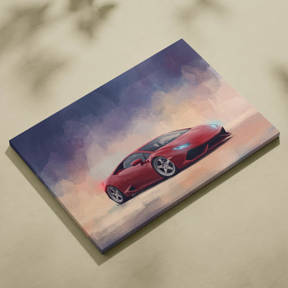 Lamborghini Huracán Inspired Canvas Art - Premium Automotive Wall Decor