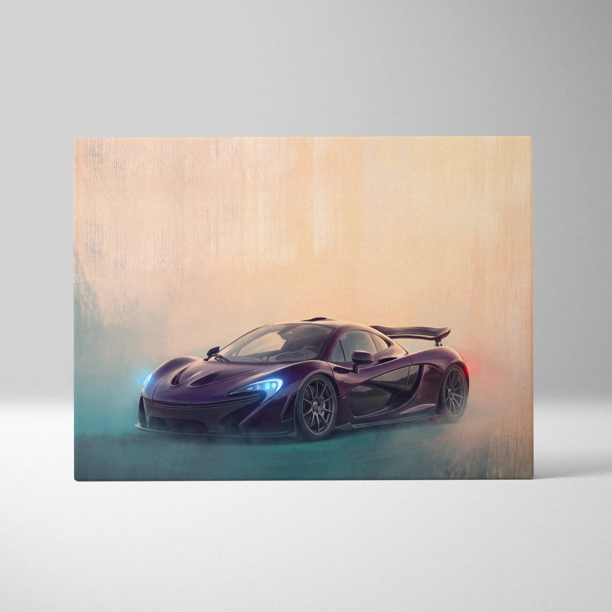 McLaren P1 Inspired Automotive Wall Art - Luxury Supercar Canvas Print