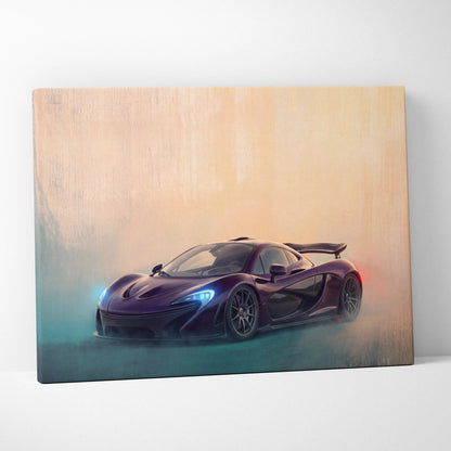 McLaren P1 Inspired Automotive Wall Art - Luxury Supercar Canvas Print