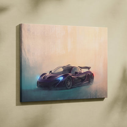 McLaren P1 Inspired Automotive Wall Art - Luxury Supercar Canvas Print