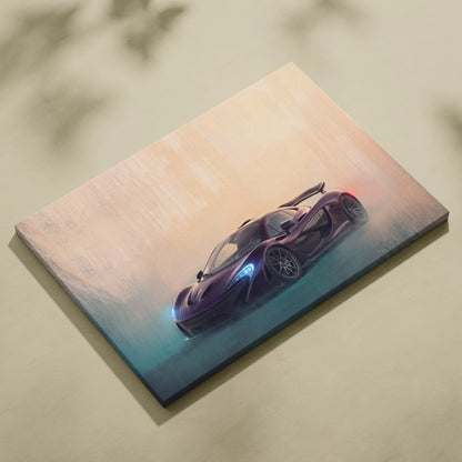 McLaren P1 Inspired Automotive Wall Art - Luxury Supercar Canvas Print