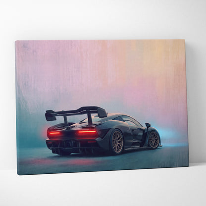 McLaren Senna Inspired Car Wall Art - Track Edition Canvas Painting Print