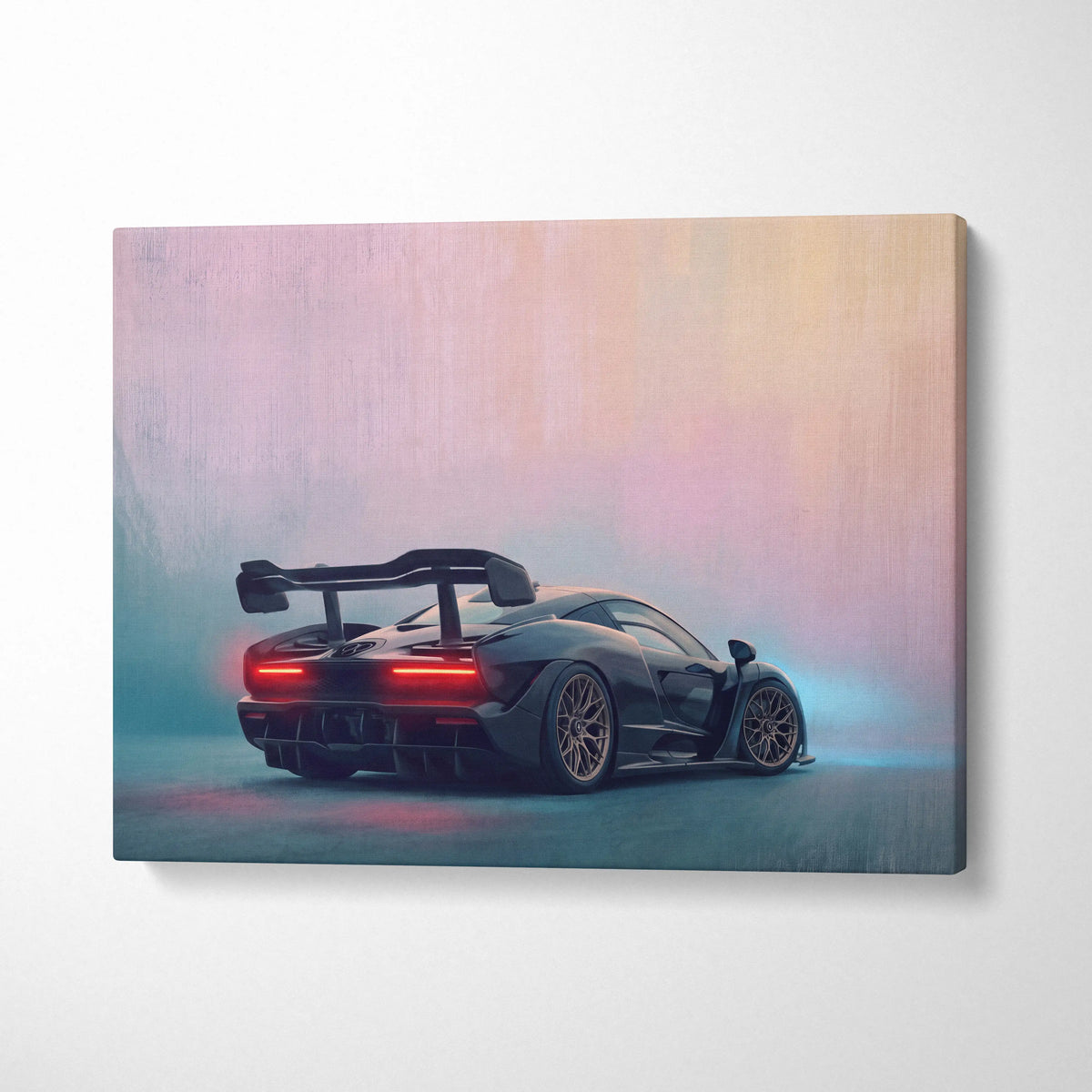McLaren Senna Inspired Car Wall Art - Track Edition Canvas Painting Print