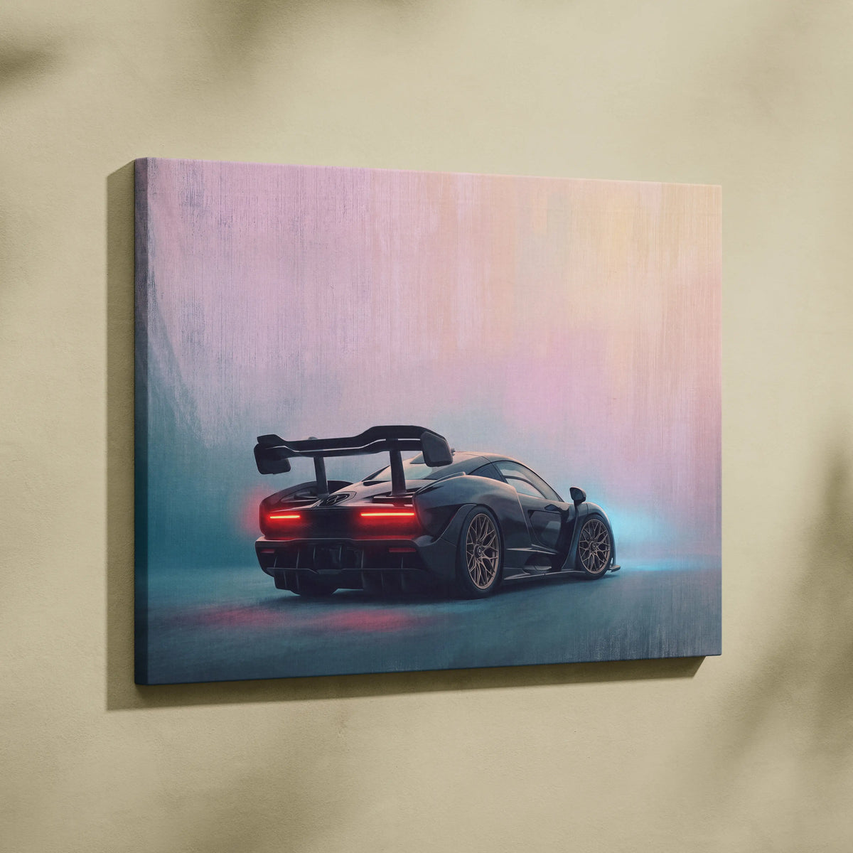 McLaren Senna Inspired Car Wall Art - Track Edition Canvas Painting Print