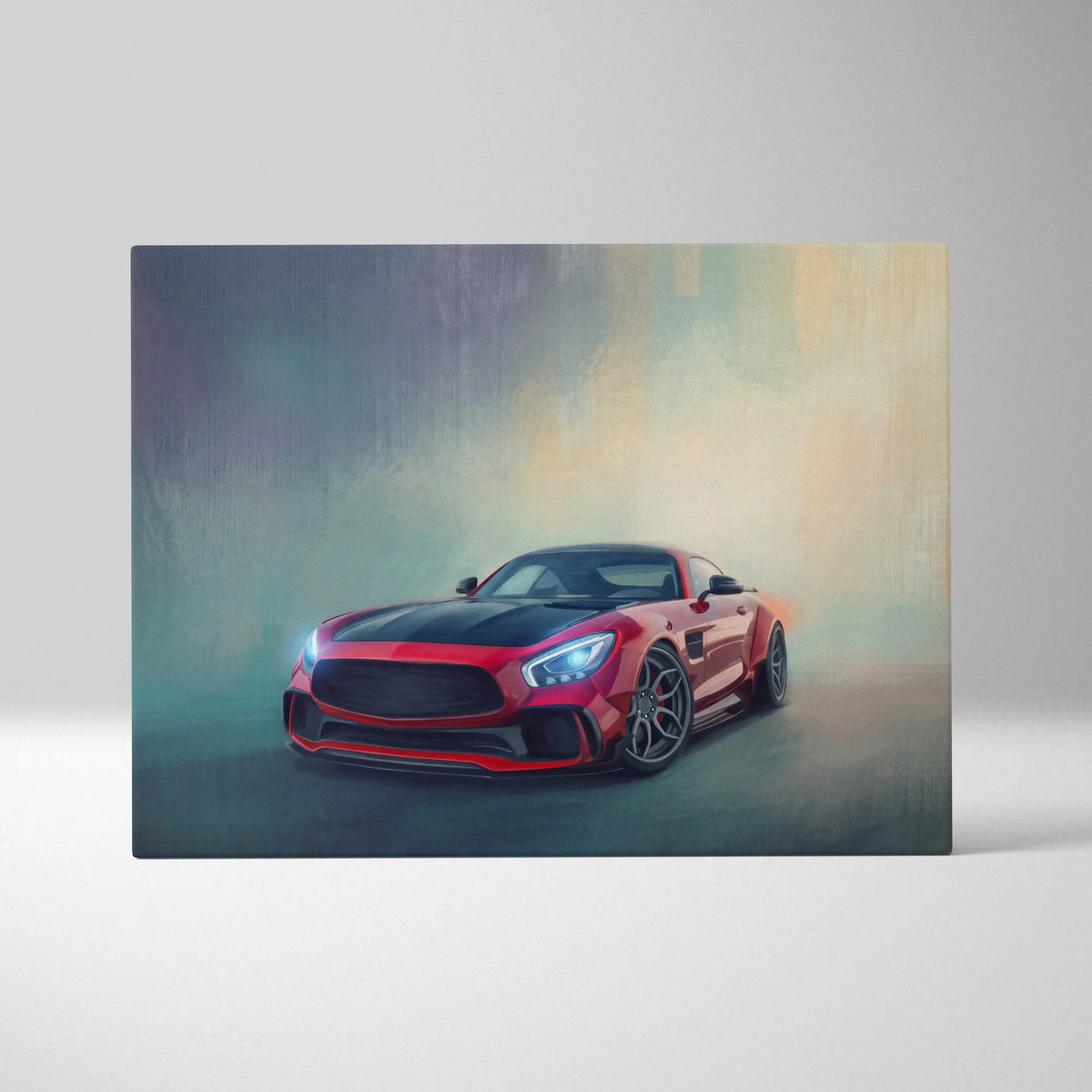 Mercedes-AMG GT Coupe Inspired Canvas Art - Premium Automotive Wall Decor