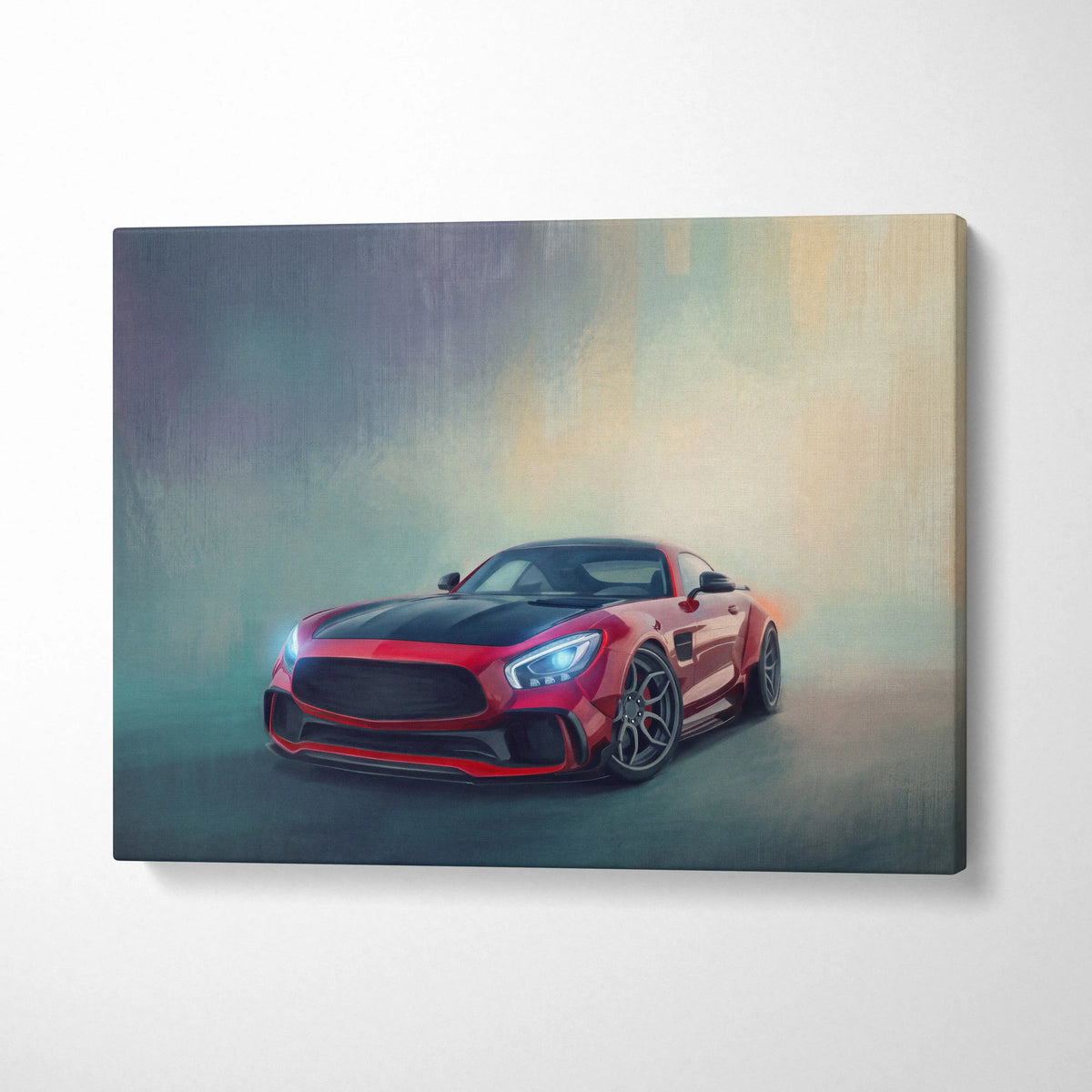 Mercedes-AMG GT Coupe Inspired Canvas Art - Premium Automotive Wall Decor