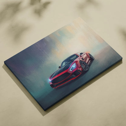 Mercedes-AMG GT Coupe Inspired Canvas Art - Premium Automotive Wall Decor