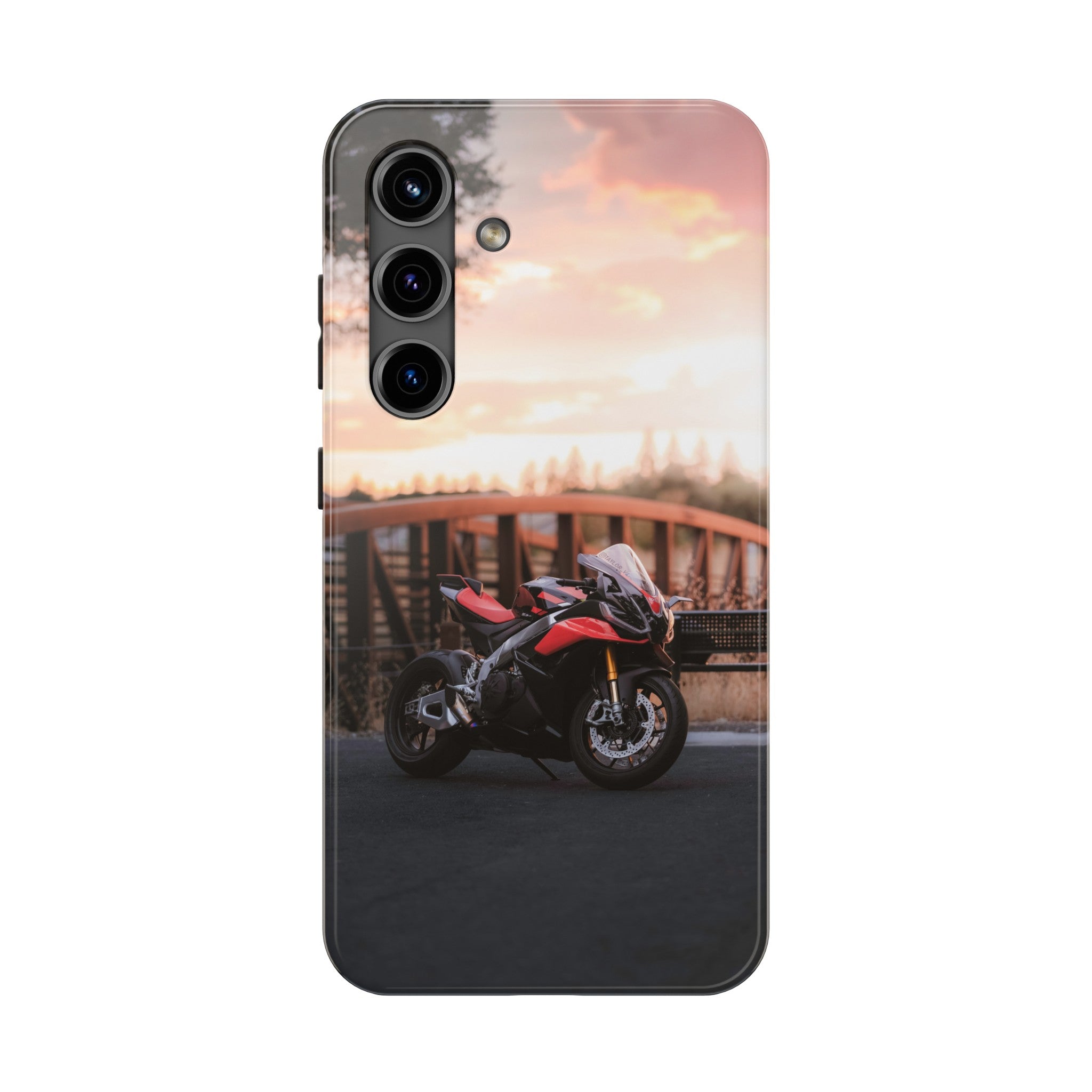 Aprilia RSV4 1100 Factory Motorcycle iPhone Case and Galaxy Phone Case #009 - Throttle Designs