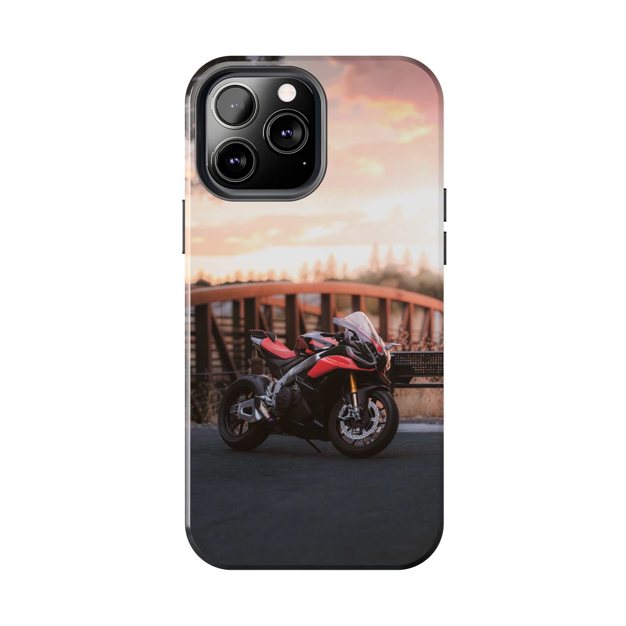 Aprilia RSV4 1100 Factory Motorcycle iPhone Case and Galaxy Phone Case #009 - Throttle Designs