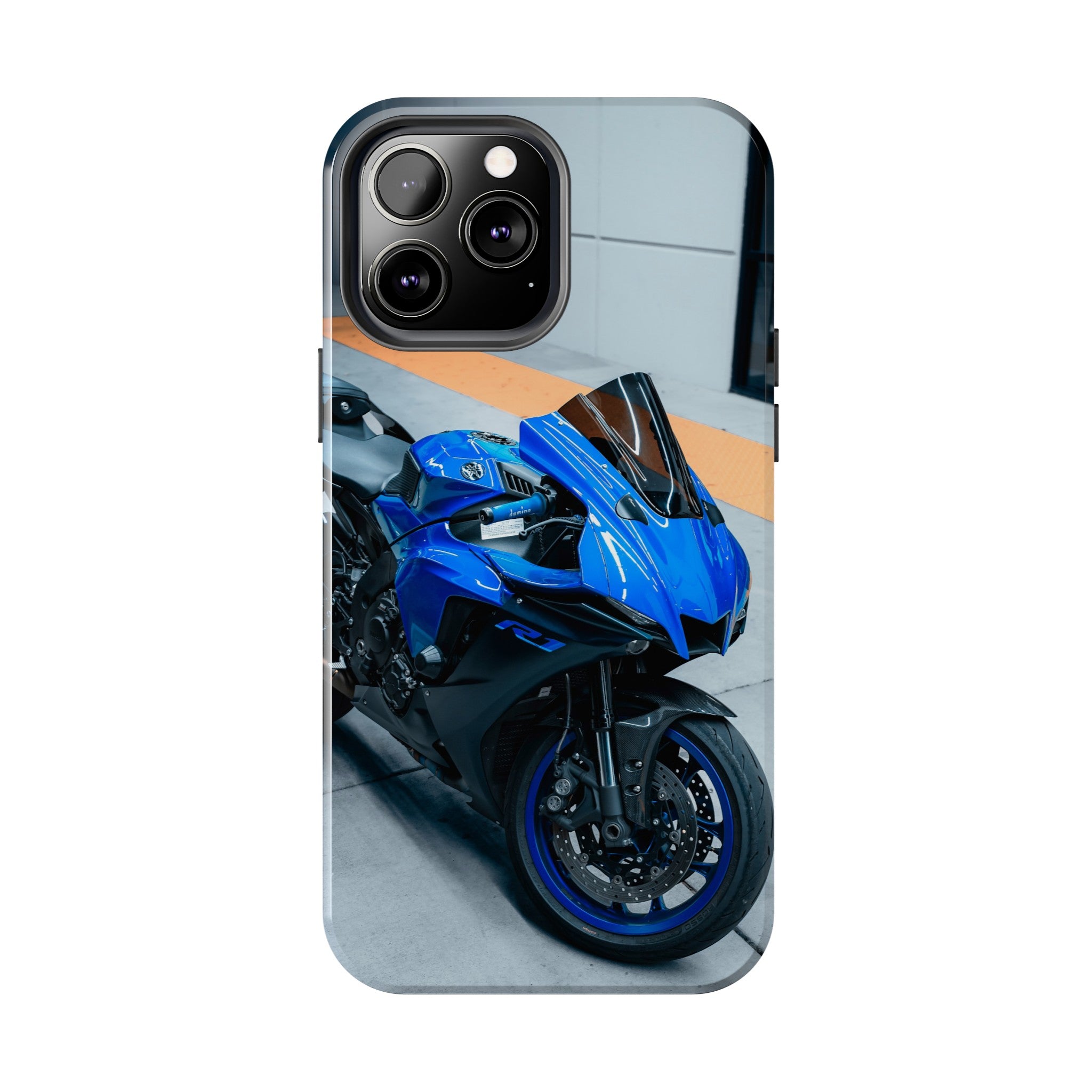 Yamaha R1 Motorcycle iPhone Case and Galaxy Phone Case #017 - Throttle Designs