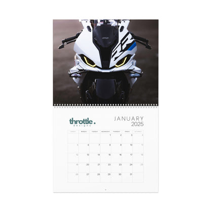 2025 Sportbike Motorcycle Calendar V2 - Throttle Designs