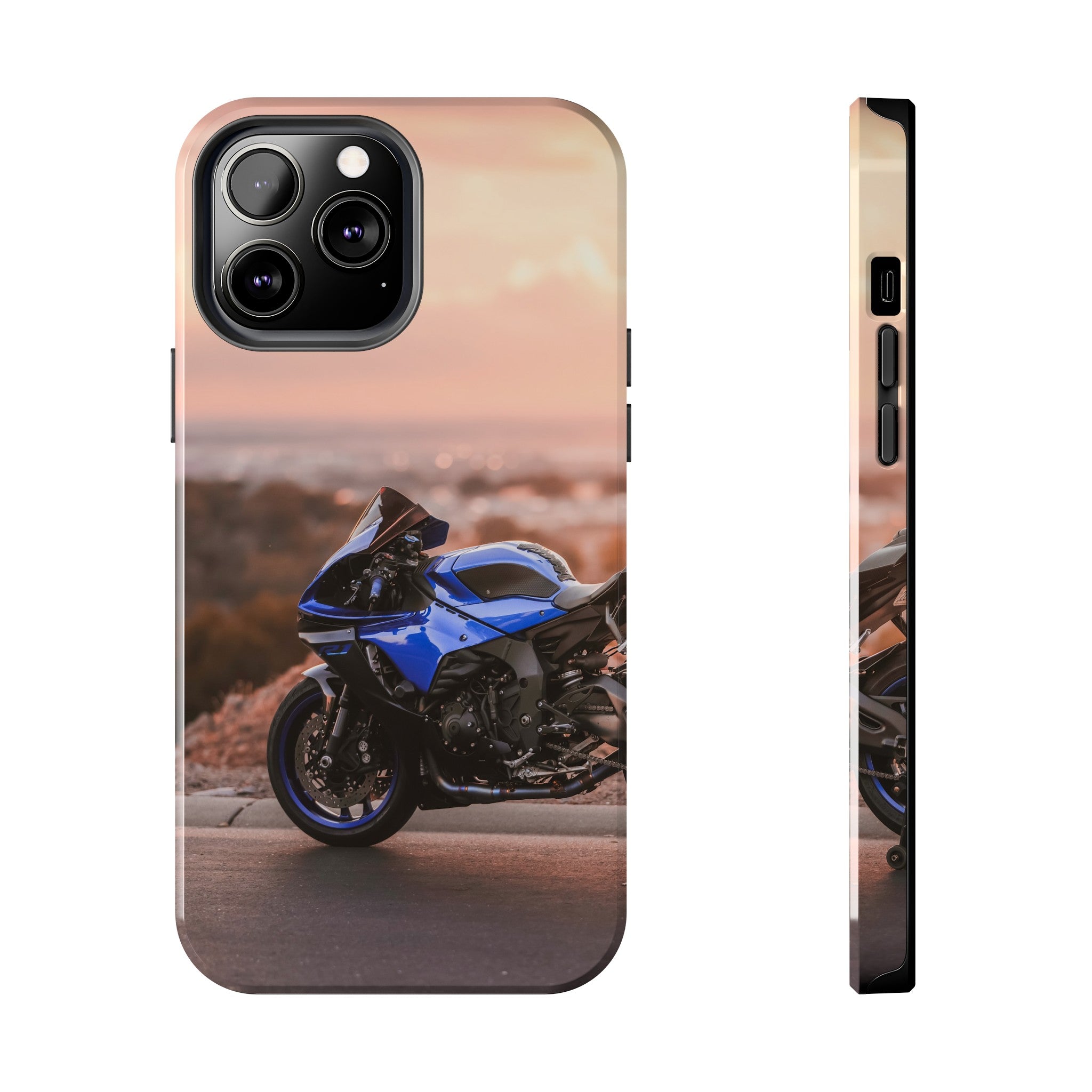 Yamaha R1 Motorcycle iPhone Case and Galaxy Phone Case #026 - Throttle Designs