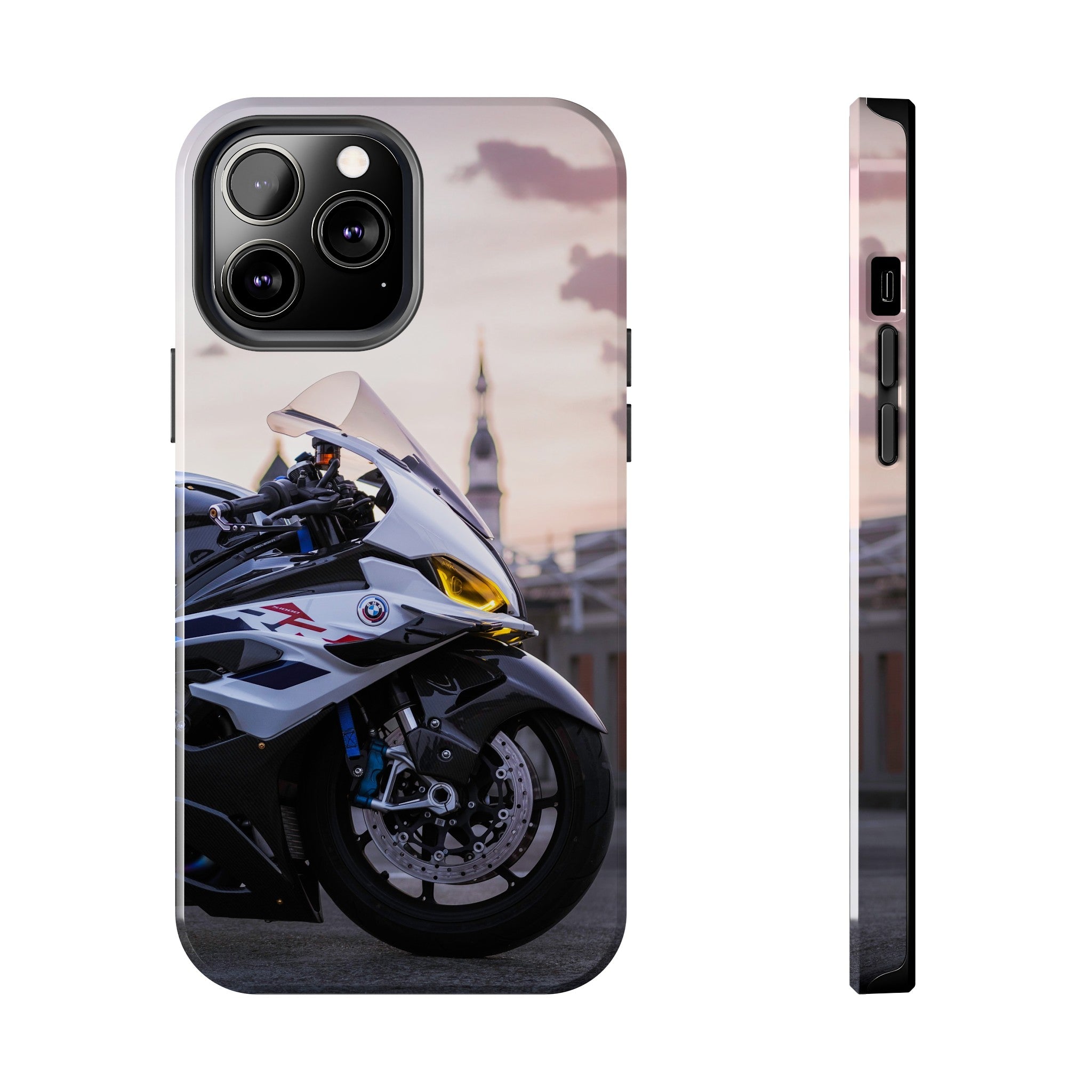 BMW S1000RR Drag Spec Motorcycle iPhone Case and Galaxy Phone Case #003 - Throttle Designs