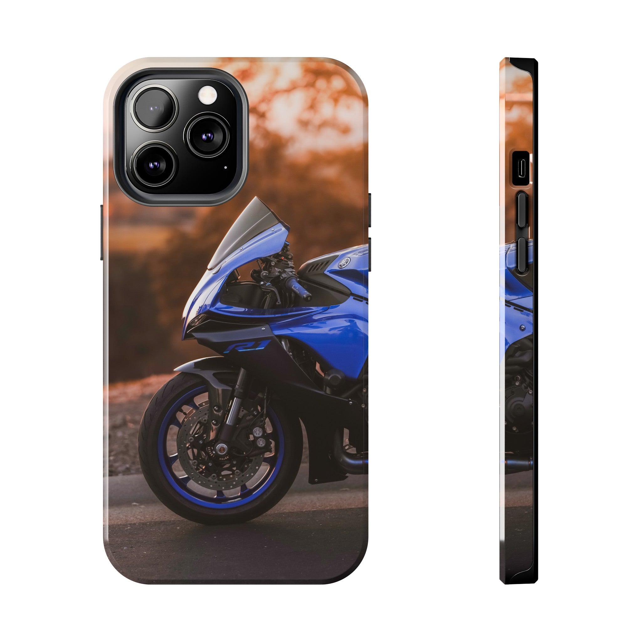 Yamaha R1 Motorcycle iPhone Case and Galaxy Phone Case #027 - Throttle Designs