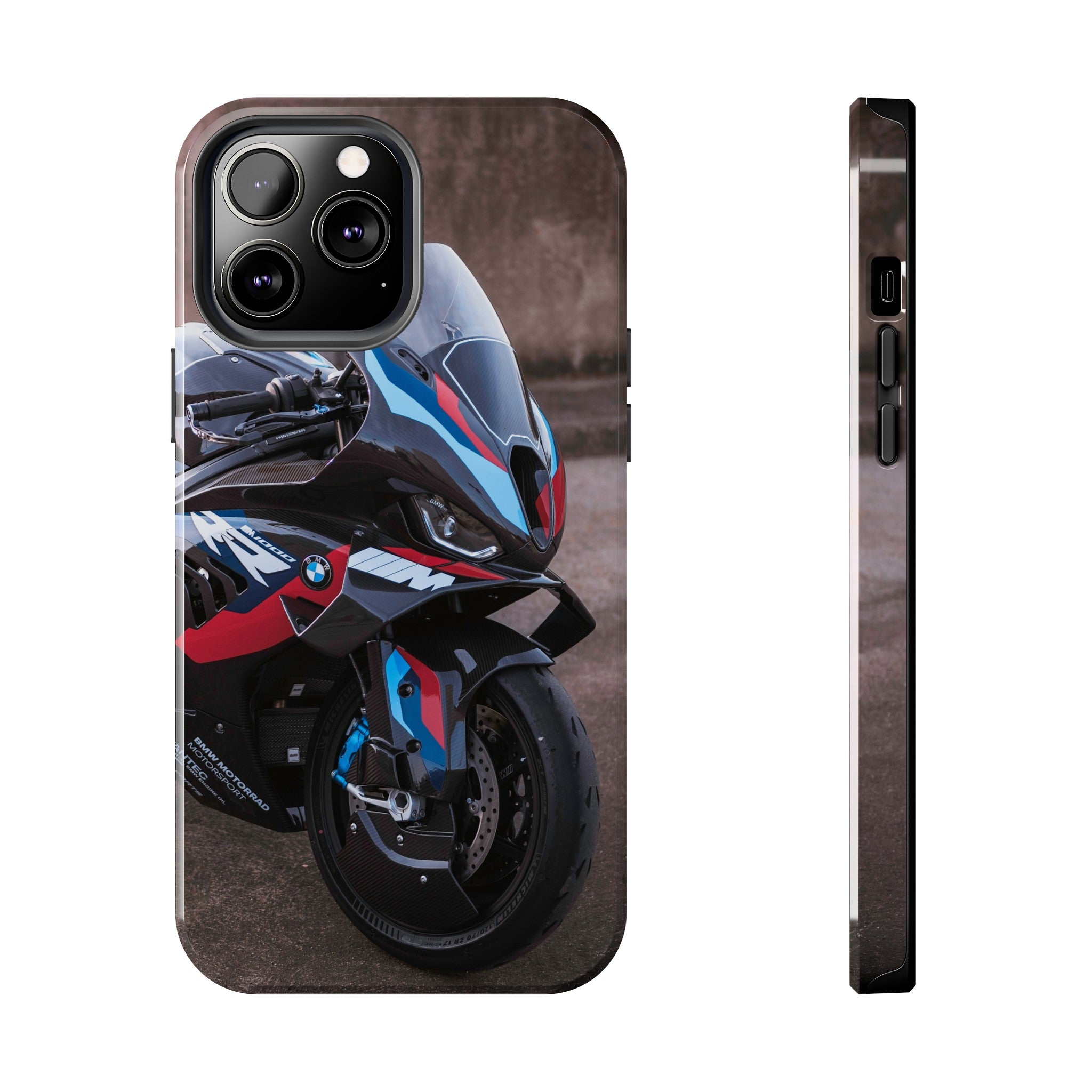 BMW M1000RR Motorcycle iPhone Case and Galaxy Phone Case #004 - Throttle Designs