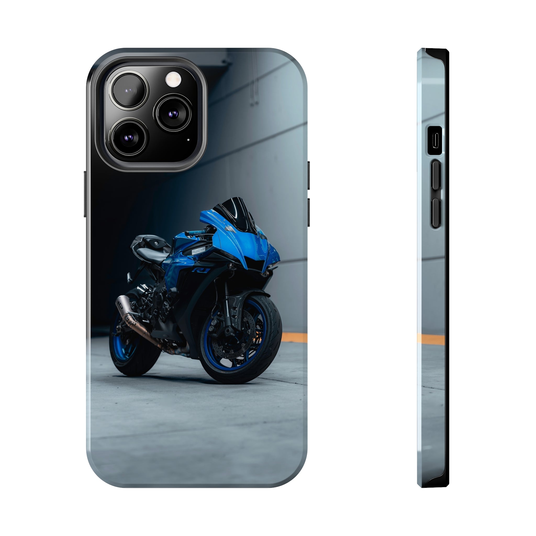 Yamaha R1 Motorcycle iPhone Case and Galaxy Phone Case #002 - Throttle Designs