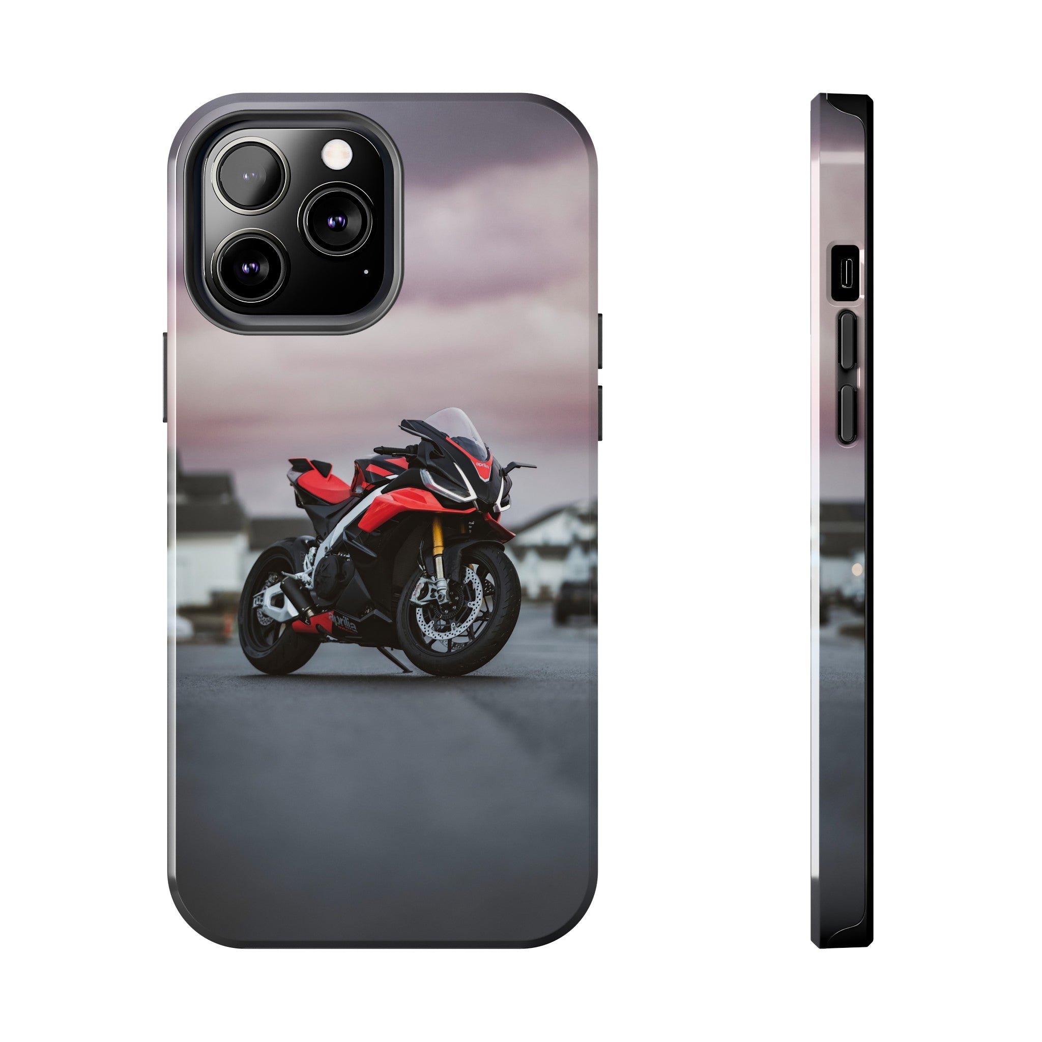 Aprilia RSV4 1100 Factory Motorcycle iPhone Case and Galaxy Phone Case #004 - Throttle Designs