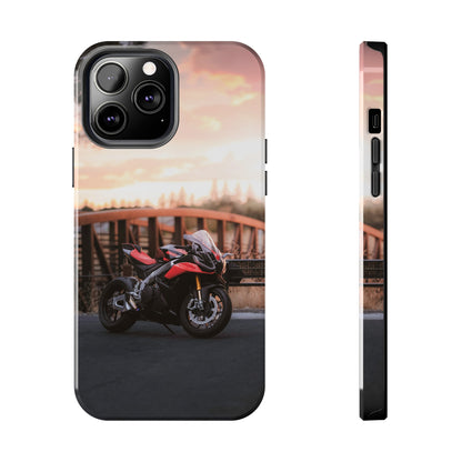 Aprilia RSV4 1100 Factory Motorcycle iPhone Case and Galaxy Phone Case #009 - Throttle Designs