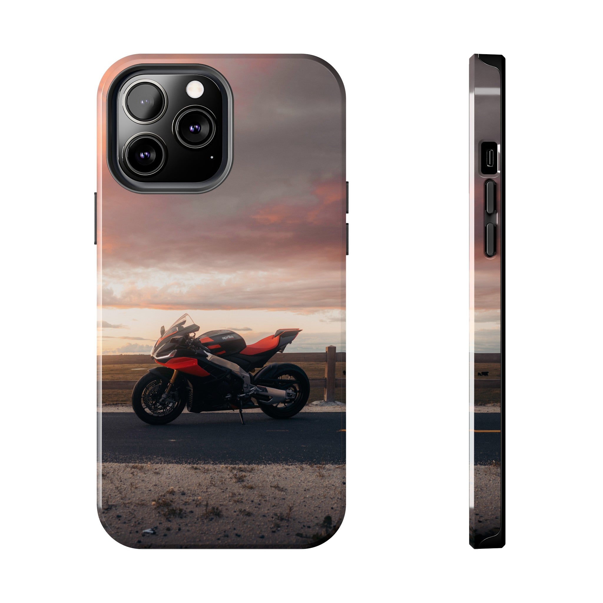 Aprilia RSV4 1100 Factory Motorcycle iPhone Case and Galaxy Phone Case #015 - Throttle Designs