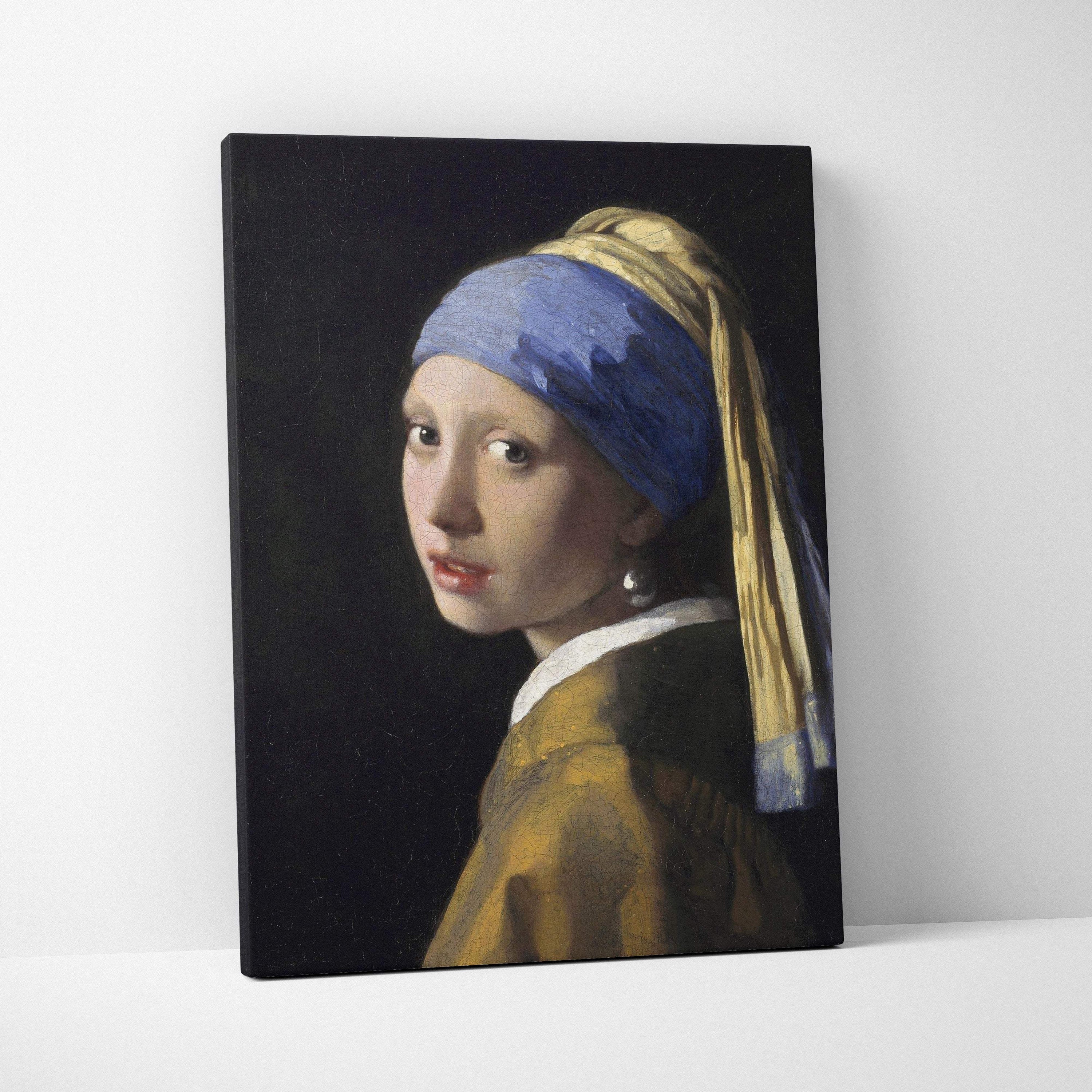 Girl with a pearl earring by Johannes Vermeer canvas print
