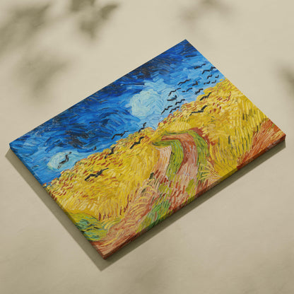 Vibrant Vincent van Gogh Wheatfield with Crows canvas print