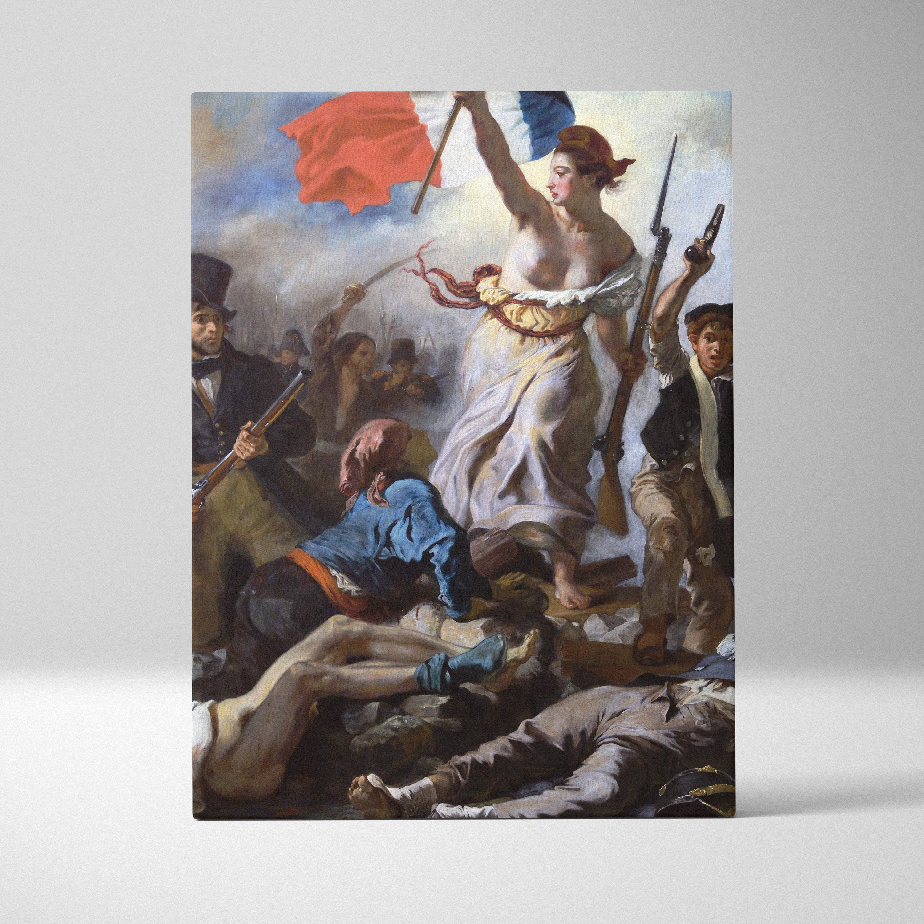 Canvas print of Goyas Third of May 1808 in Liberty Leading the People frame