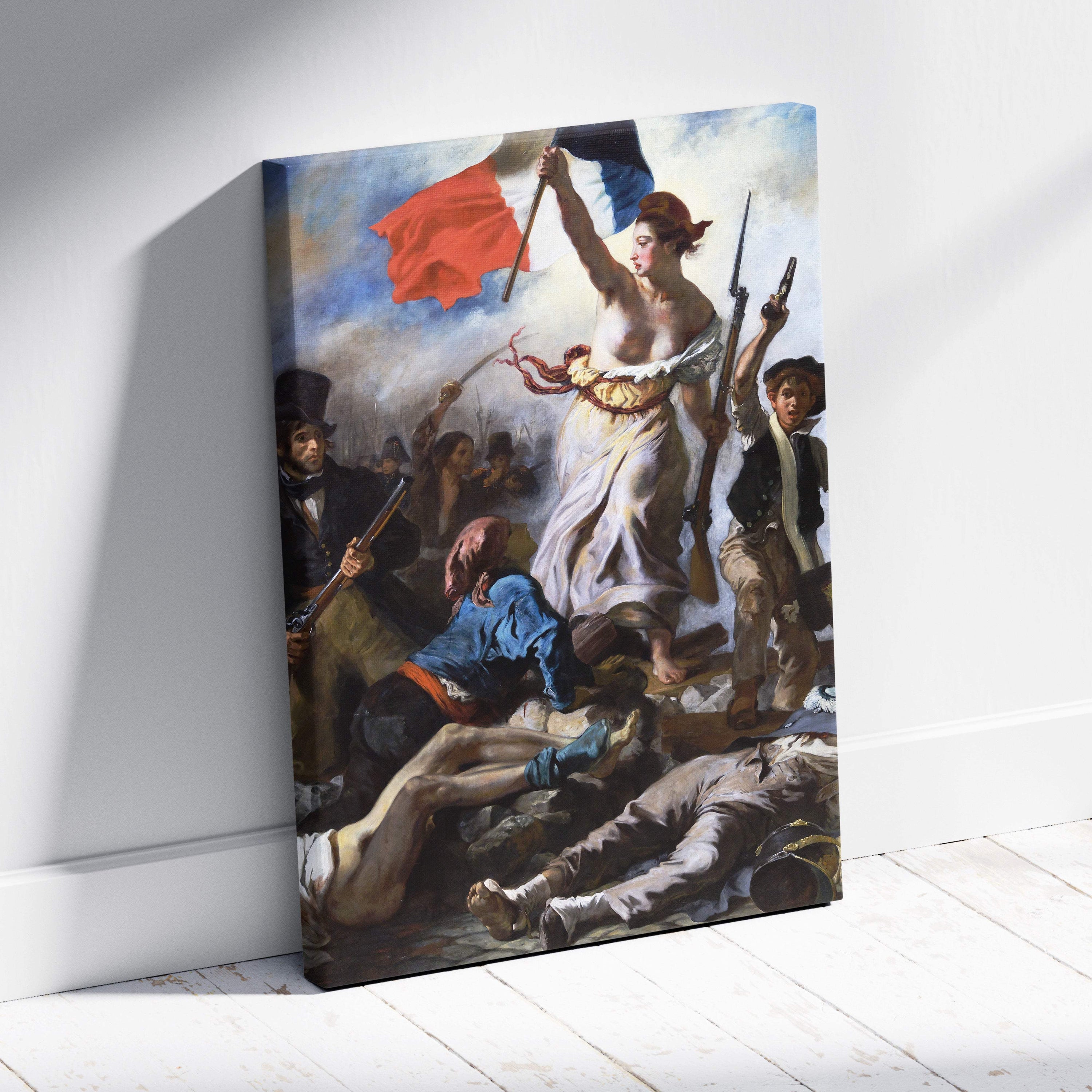 Canvas print of Goyas Third of May 1808 in Liberty Leading frame