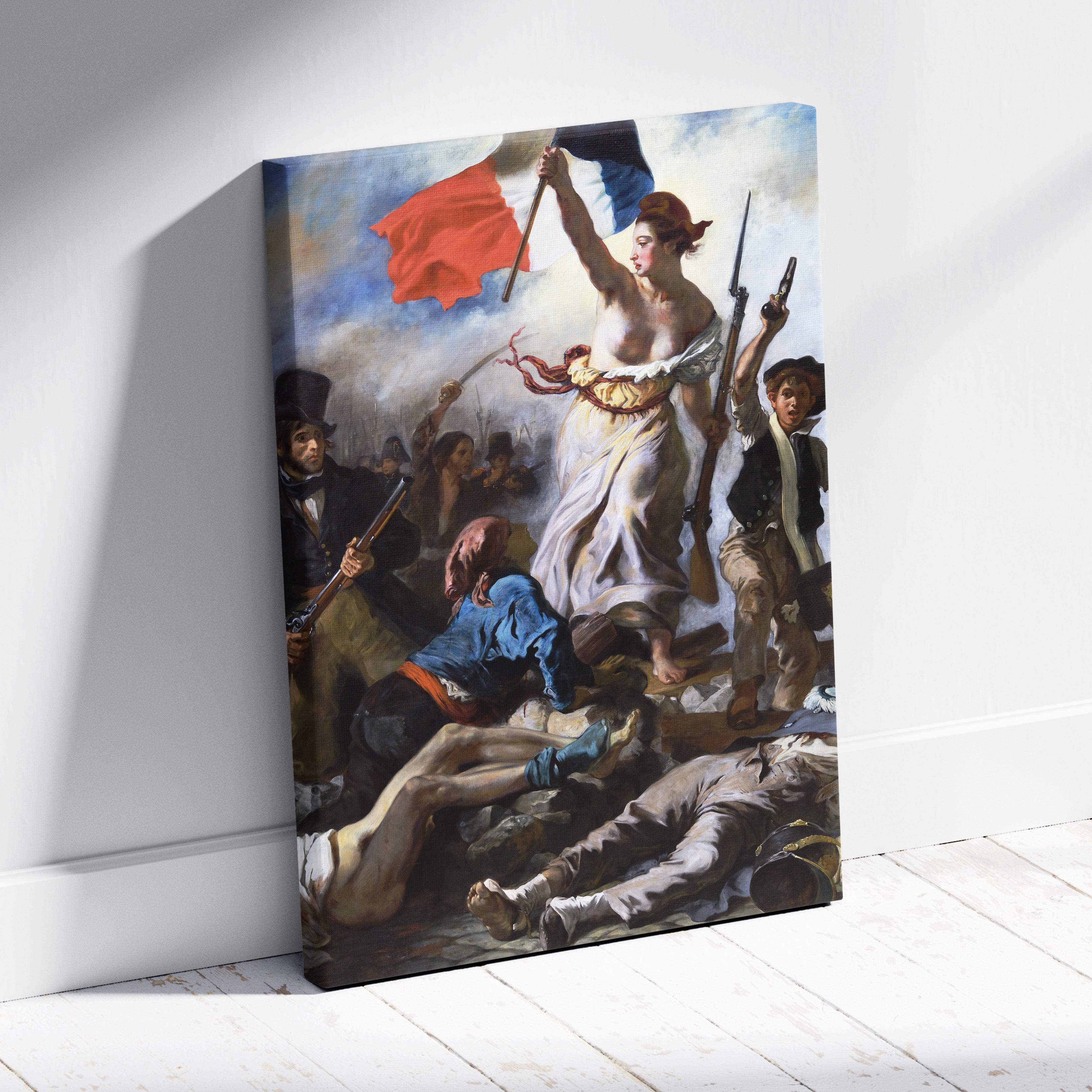 Canvas print of Goyas Third of May 1808 in Liberty Leading frame