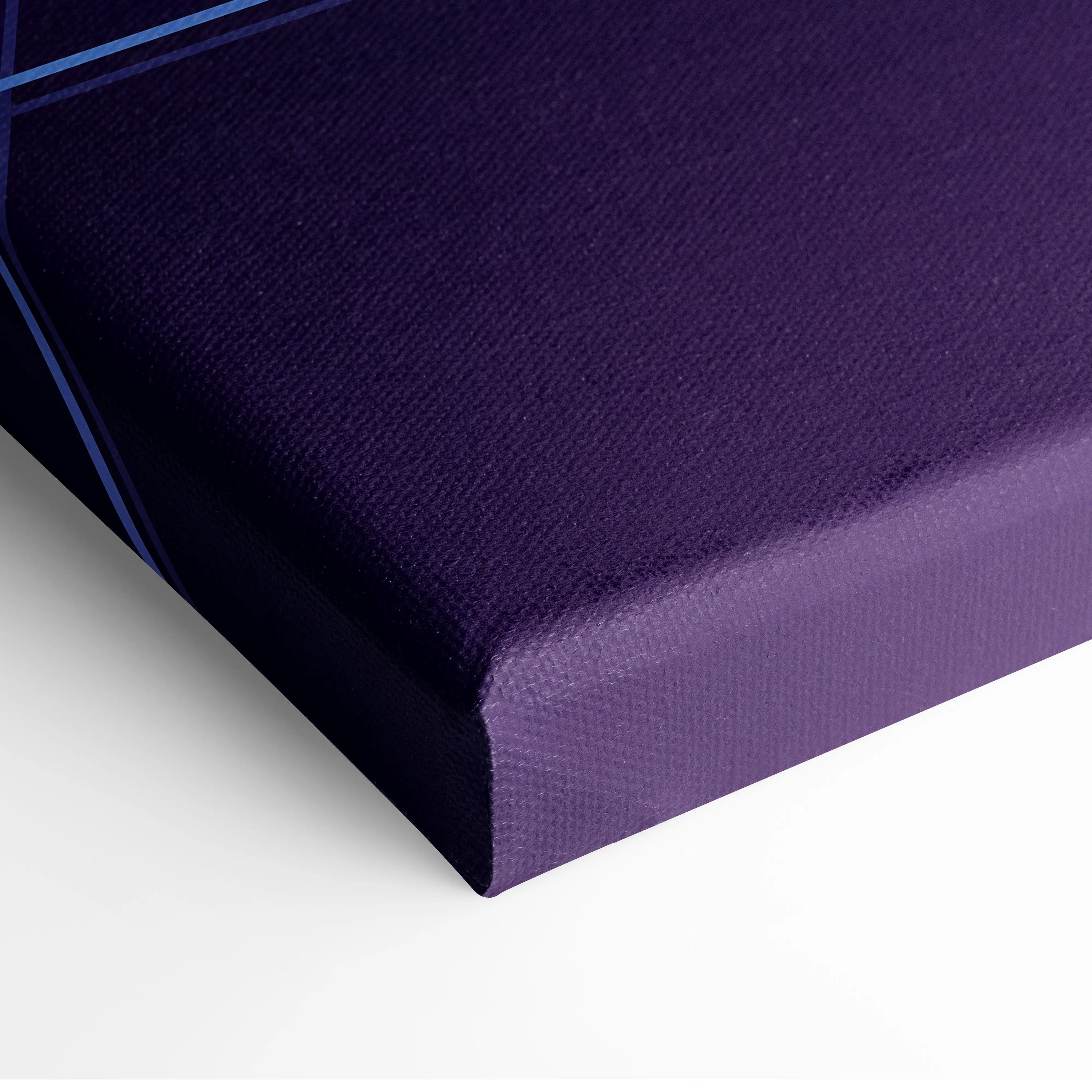 Red Bull RB17 Inspired Blue Purple Canvas Wall Art Vaporwave Hypercar Artwork Neon Grid Garage Decor Retro Futuristic Motorsport Print